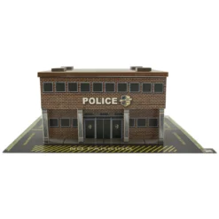 BK 6433 1:64 Scale Slot Car HO Police Station Building Kit -Hobby Boss shop 4 62664.1641917193