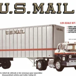 AMT Models 1326 '1:25 Scale Ford C900 US Mail Truck W/USPS Trailer Model Kit