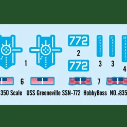 Hobby Boss 83531 1/350 Scale USS Green Willie SSN-772 Kit -Hobby Boss shop hbo83531 hobby boss 83531 1 350 scale uss green willie ssn 772 kit 3 80225.1667021272