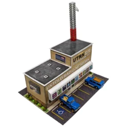 BK 6463 1:64 Scale "Untold Radio Station" Photo Real Scale Building Kit -Hobby Boss shop left front w roof 45701.1695408720