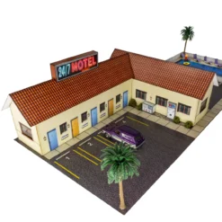 BK 6465 1:64 Scale "24/7 Motel" Photo Real Scale Building Kit 12 BK 6465 1:64 Scale "24/7 Motel" Photo Real Scale Building Kit -Hobby Boss shop right hight 49992.1704393042
