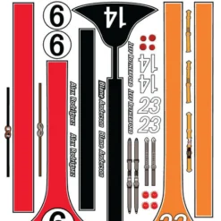 MG 6418-2 Ultracal Fat Head Racing Stripe Style 2 Decals 1:24 Scale