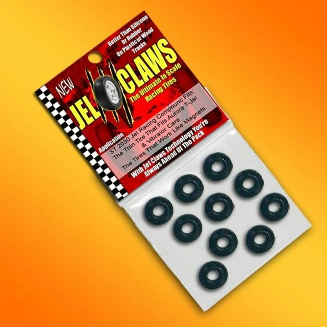 ST 2030 1/64 HO Scale Slot Car Tire For Aurora T-Jet And Vibrator Cars - Skinny Tire 4 ST 2030 1/64 HO Scale Slot Car Tire For Aurora T-Jet And Vibrator Cars - Skinny Tire - Image 2