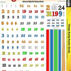 MG 3220 Ultracal Racing Vintage Racing Number Decals 1:43 Scale