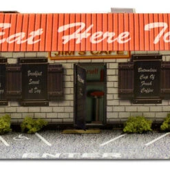 BK 4820 1:48 Scale "Diner" Photo Real Scale Building Kit -Hobby Boss shop s l1600 06443.1640213492
