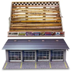 BK 8712 1:87 Scale "Four Stall Pit Garage & Bleachers" Photo Real Scale Building Kit -Hobby Boss shop s l1600 09043.1641506656