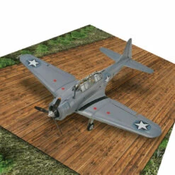 1/25 - 1/72 Scale: Linseed Treated Wood Plank Hardstand Model Base Service WII Platform For Aircrafts