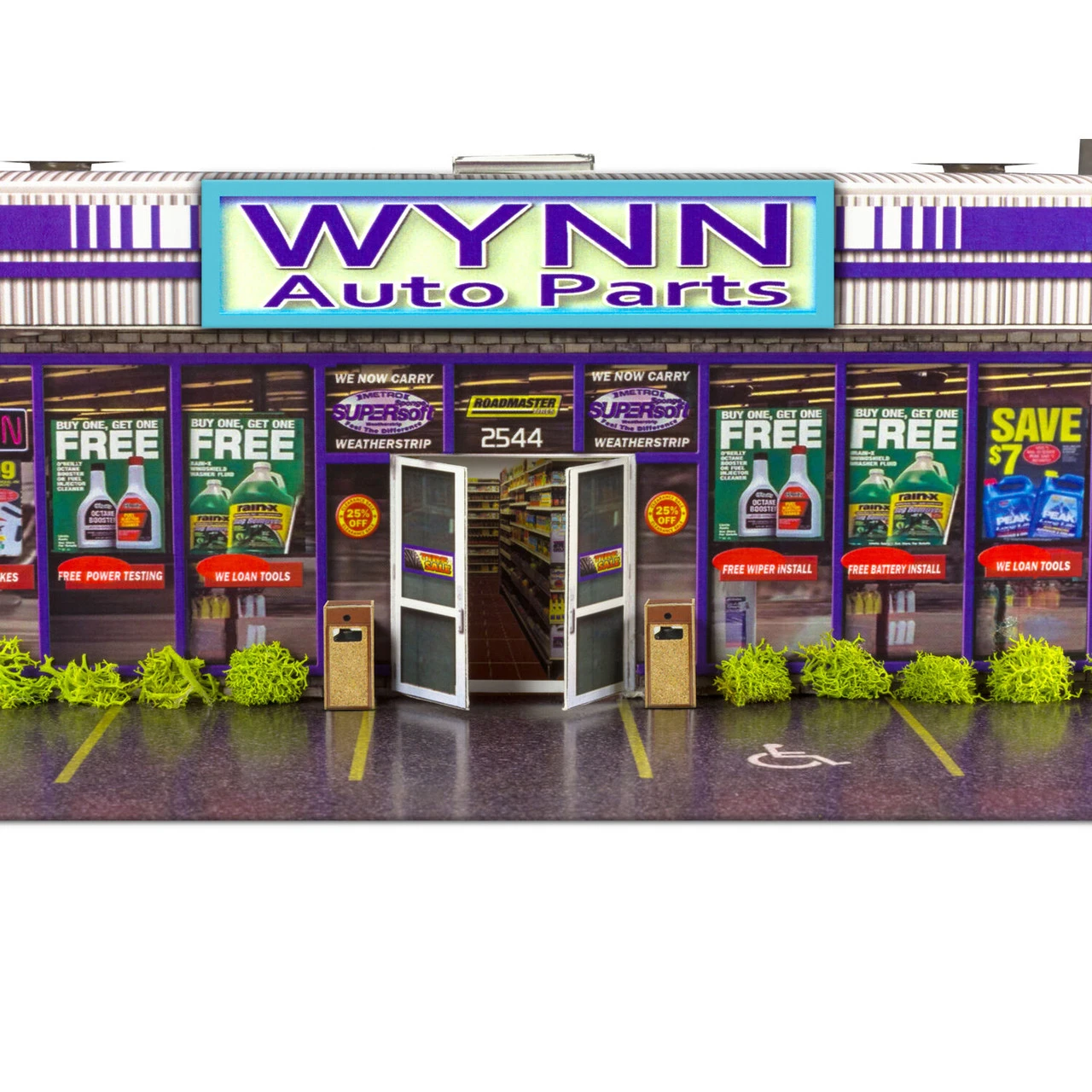 BK 6435 1/64 Slot Car HO Wynn Auto Parts Store Photo Real Kit Model Diorama Scenery 7 BK 6435 1/64 Slot Car HO Wynn Auto Parts Store Photo Real Kit Model Diorama Scenery - Image 5