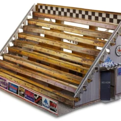 BK 4802 1:48 Scale "Bleacher Kit & Hot Dog Stand" Photo Real Scale Building Kit