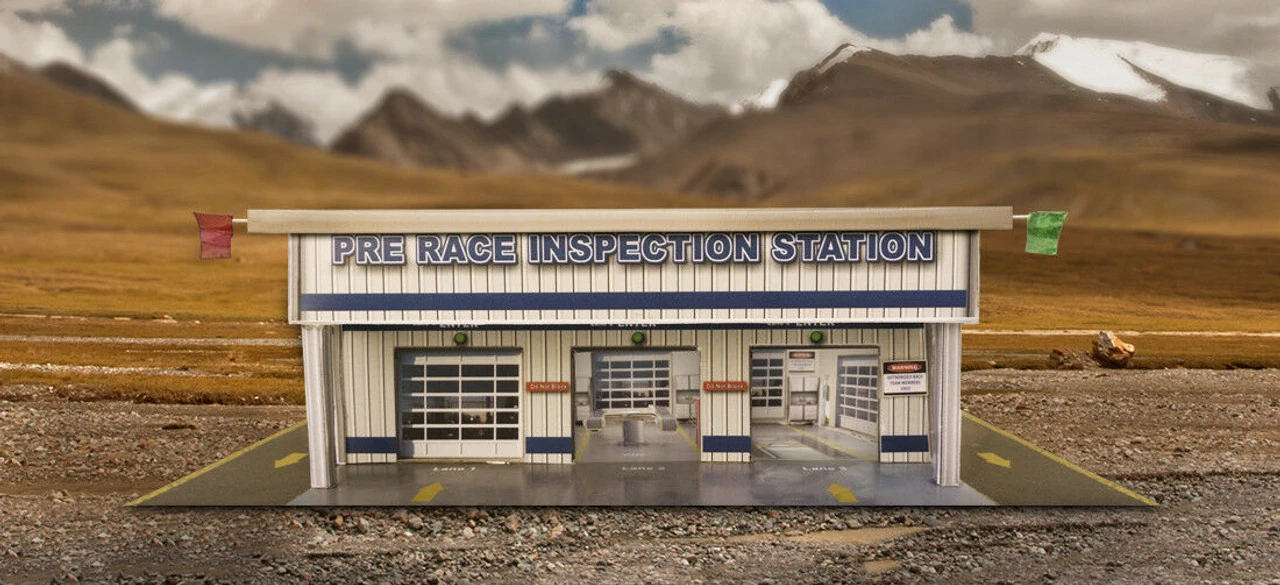 BK 6442 1:64 Scale Slot Car HO Pre-Race Inspection Station Building Kit 5 BK 6442 1:64 Scale Slot Car HO Pre-Race Inspection Station Building Kit - Image 3