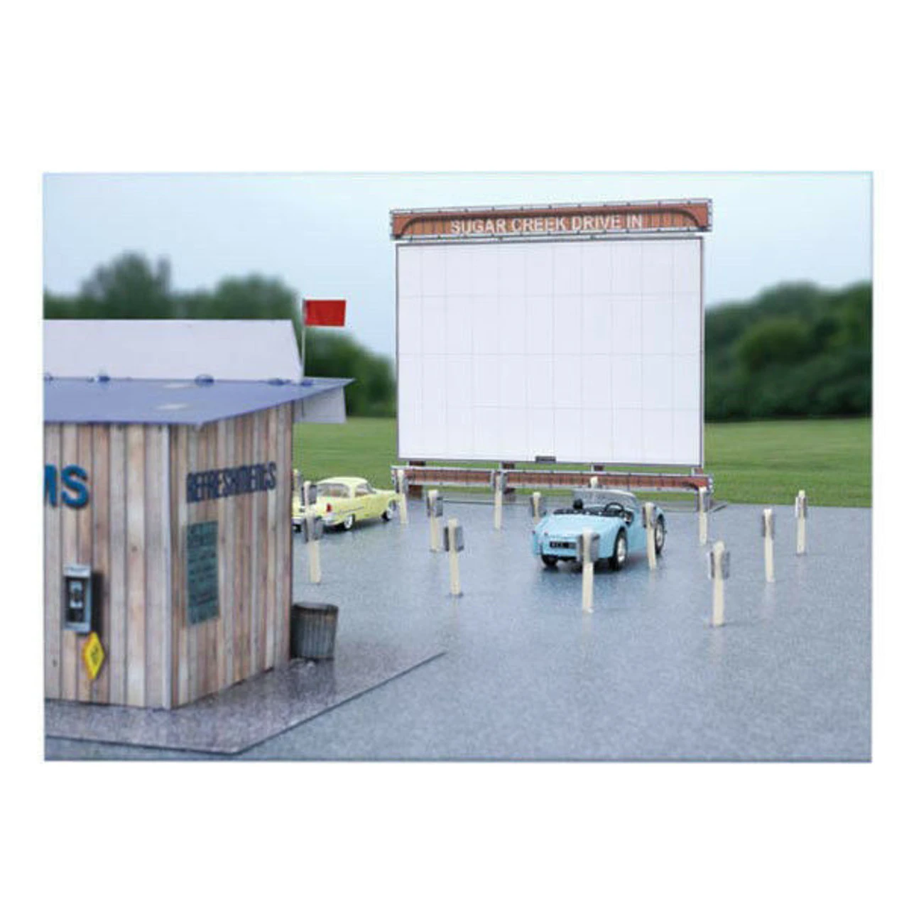 BK 6419 1:64 Scale "Drive In Theatre" Photo Real Scale Building Kit 3 BK 6419 1:64 Scale "Drive In Theatre" Photo Real Scale Building Kit