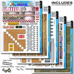 BK 4802 1:48 Scale "Bleacher Kit & Hot Dog Stand" Photo Real Scale Building Kit -Hobby Boss shop s l1600 20748.1641854083
