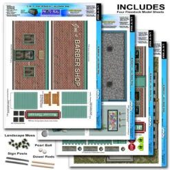 BK 4809 1:48 Scale "Barber Shop" Photo Real Scale Building Kit -Hobby Boss shop s l1600 22393.1641853904