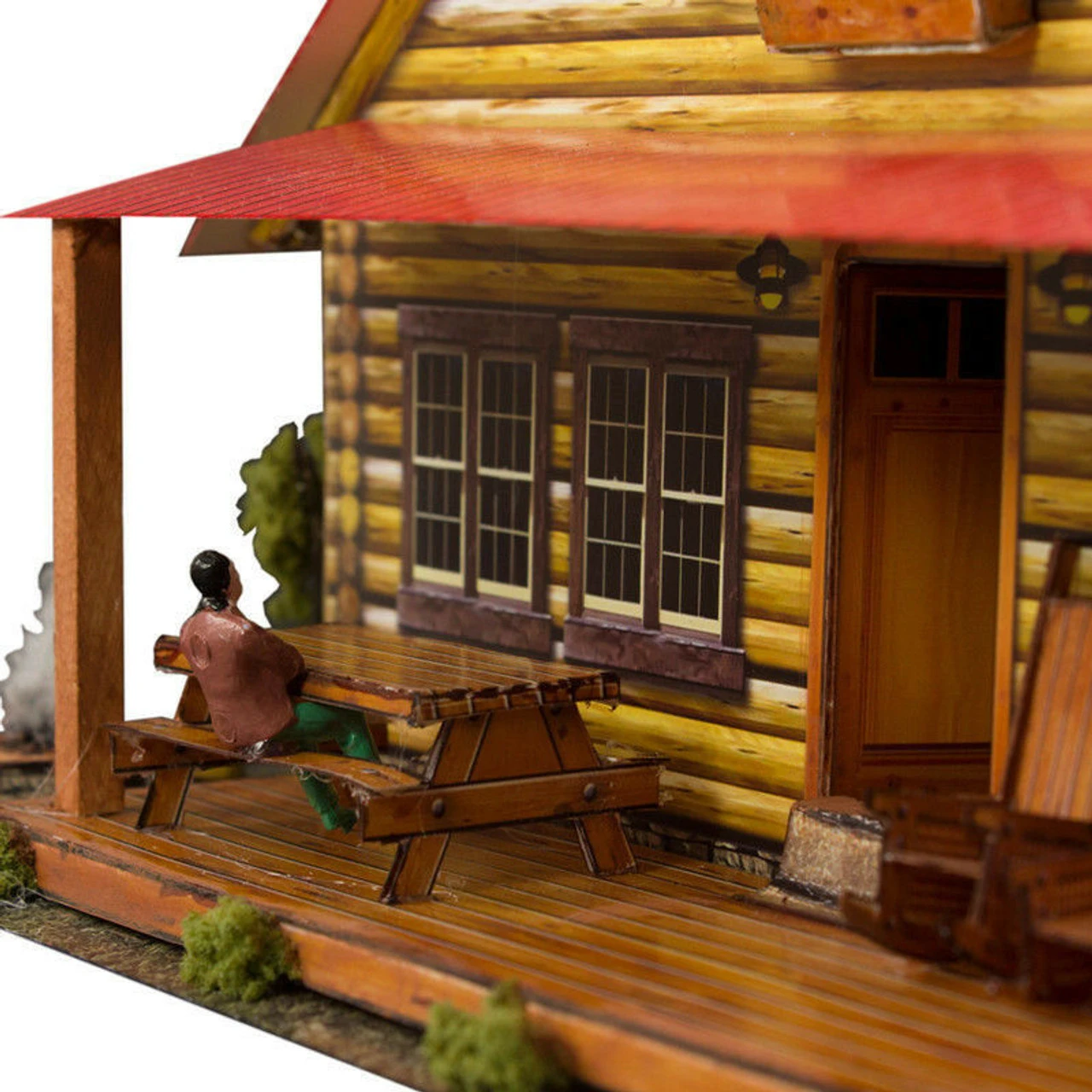 BK 4816 1:48 Scale "Log Cabin" Photo Real Scale Building Kit 10 BK 4816 1:48 Scale "Log Cabin" Photo Real Scale Building Kit - Image 8