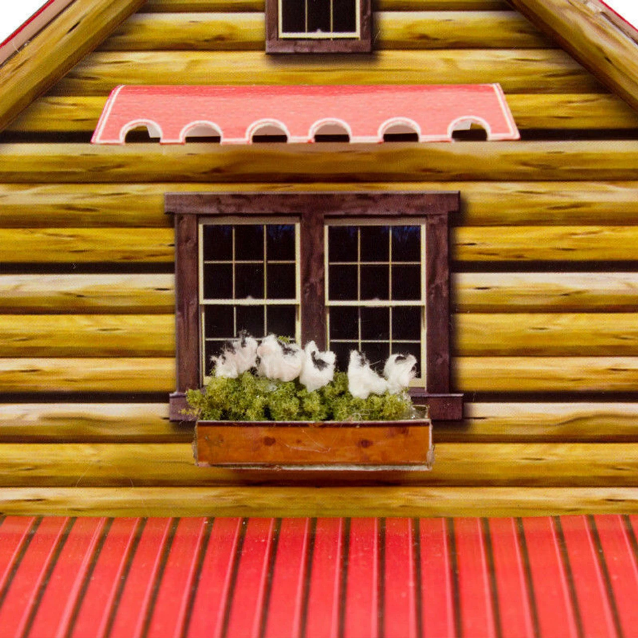 BK 4816 1:48 Scale "Log Cabin" Photo Real Scale Building Kit 7 BK 4816 1:48 Scale "Log Cabin" Photo Real Scale Building Kit - Image 5