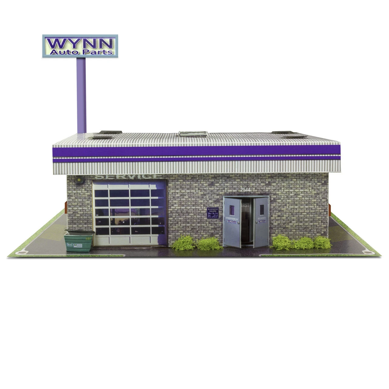 BK 6435 1/64 Slot Car HO Wynn Auto Parts Store Photo Real Kit Model Diorama Scenery 6 BK 6435 1/64 Slot Car HO Wynn Auto Parts Store Photo Real Kit Model Diorama Scenery - Image 4