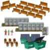 BK 6430 1/64 Scale Slot Car Photo Real "Porta Potty's, Park Benches, Trash Cans" -Hobby Boss shop s l1600 40200.1641507732
