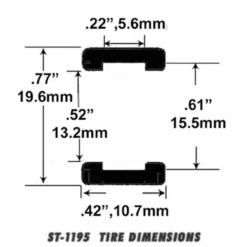 ST 1195 1/32 Scale Slot Car Tire For Slot It Porsche 956 And Nissan GT 1 Race Cars -Hobby Boss shop s l1600 57037.1640901639