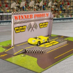 BK 6427 1/64 Slot Car HO "Winners Podium" Photo Real Fits Aurora AFX Race Tracks -Hobby Boss shop s l1600 57680.1641507802