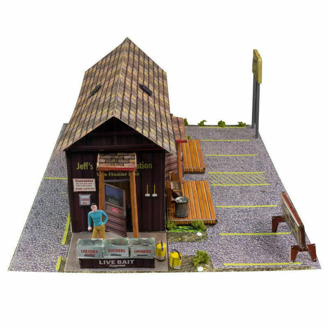 BK 3215 1:32 Scale Bait Shop Building Kit 7 BK 3215 1:32 Scale Bait Shop Building Kit - Image 5