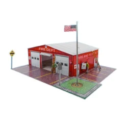BK 6414 1:64 Scale "Fire Department" Photo Real Scale Building Kit