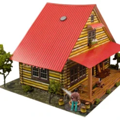 BK 8705 1:87 Scale "Log Cabin" Photo Real Scale Building Kit