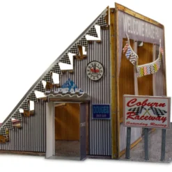 BK 8712 1:87 Scale "Four Stall Pit Garage & Bleachers" Photo Real Scale Building Kit -Hobby Boss shop s l1600 72151.1641506656