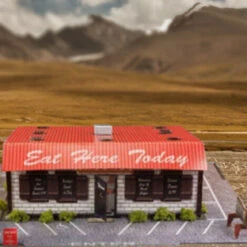 BK 4820 1:48 Scale "Diner" Photo Real Scale Building Kit -Hobby Boss shop s l1600 73330.1641853730