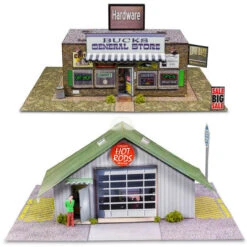 BK 8703 1:87 Scale "General Store & Commercial Steel Building" Photo Real Scale Building Kit