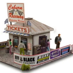 BK 4806 1:48 Scale "Ticket And Gate Entrance" Photo Real Scale Building Kit