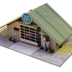 BK 4810 1:48 Scale "Commercial Steel Garage" Photo Real Scale Building Kit