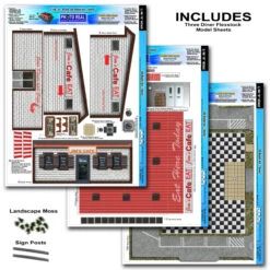 BK 4820 1:48 Scale "Diner" Photo Real Scale Building Kit -Hobby Boss shop s l1600 79350.1641853730