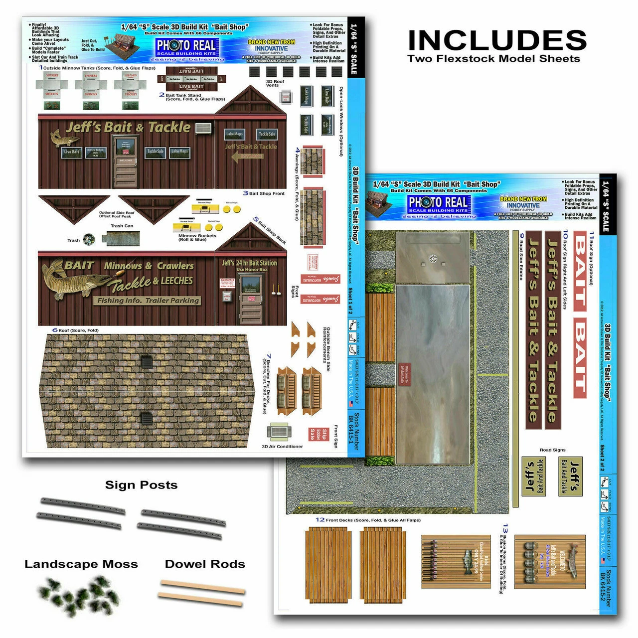 BK 3215 1:32 Scale Bait Shop Building Kit 6 BK 3215 1:32 Scale Bait Shop Building Kit - Image 4