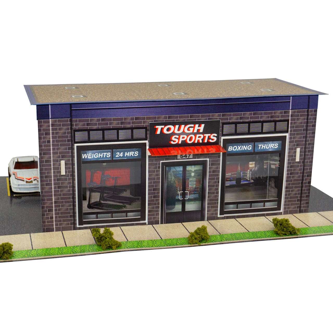 BK 6448 1:64 Scale "Tough Sports Gym" Photo Real Scale Building Kit 3 BK 6448 1:64 Scale "Tough Sports Gym" Photo Real Scale Building Kit