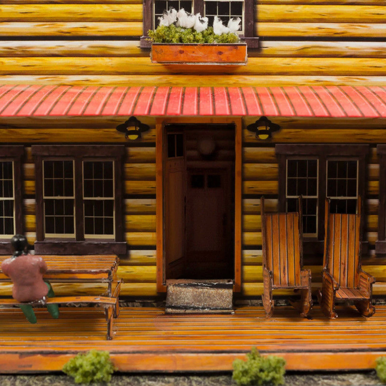 BK 4816 1:48 Scale "Log Cabin" Photo Real Scale Building Kit 11 BK 4816 1:48 Scale "Log Cabin" Photo Real Scale Building Kit - Image 9