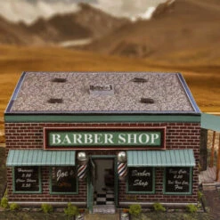 BK 4809 1:48 Scale "Barber Shop" Photo Real Scale Building Kit -Hobby Boss shop s l1600 99489.1641853904