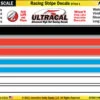 MG 6204-1 UltraCal Racing Stripe Decals Style 1 1:43 Scale -Hobby Boss shop s l500 42362.1674583975