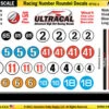 MG 6200-1 UltraCal High Def Racing Number Roundel Decals Style 1 1:43 Scale 2 MG 6200-1 UltraCal High Def Racing Number Roundel Decals Style 1 1:43 Scale -Hobby Boss shop s l500 95684.1674581877