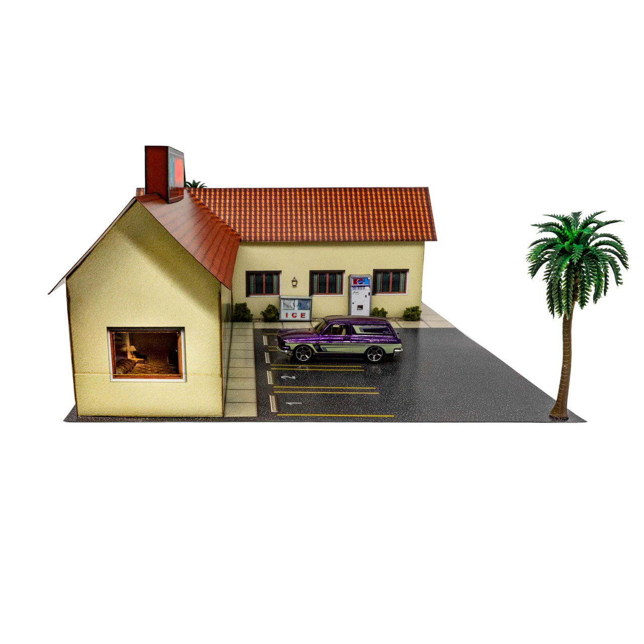 BK 6465 1:64 Scale "24/7 Motel" Photo Real Scale Building Kit 8 BK 6465 1:64 Scale "24/7 Motel" Photo Real Scale Building Kit - Image 6