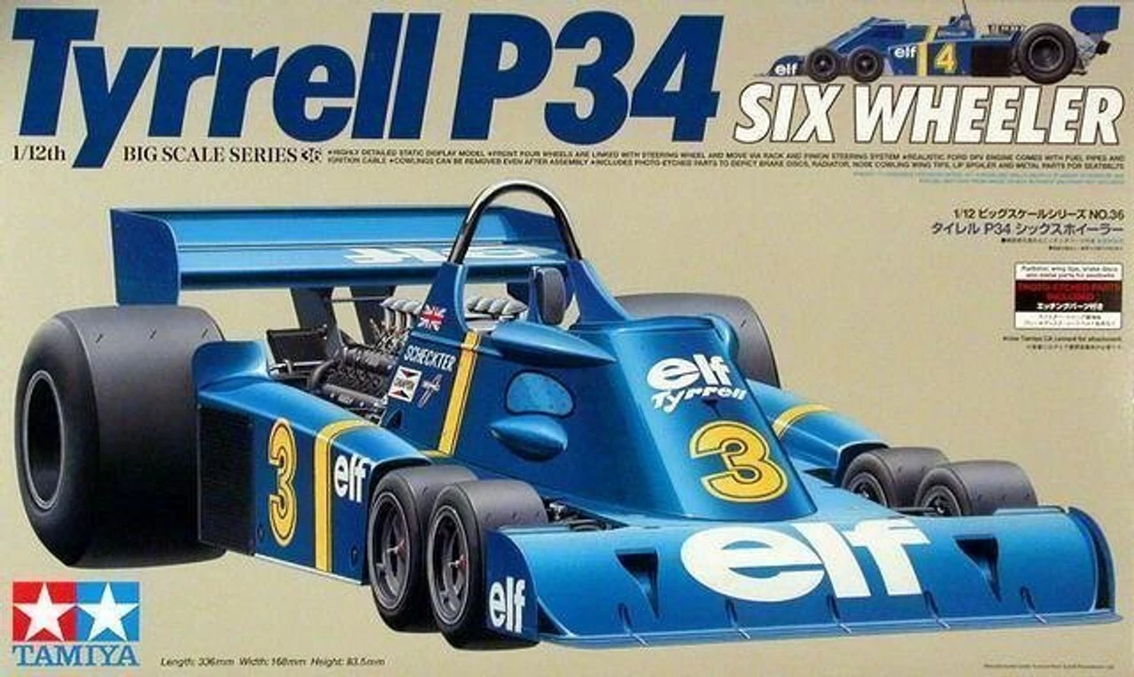 Tamiya 12036 1:12 TYRRELL P34 6 WHEELR 3 Tamiya 12036 1:12 TYRRELL P34 6 WHEELR